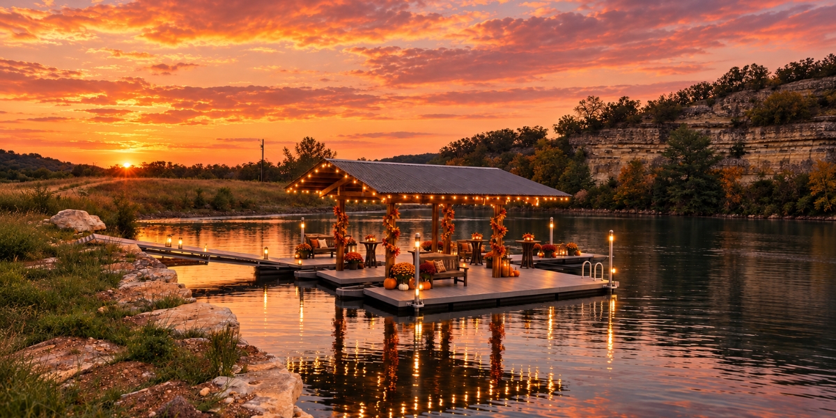 Cozy Floating Dock Ideas for a Fall Friendsgiving