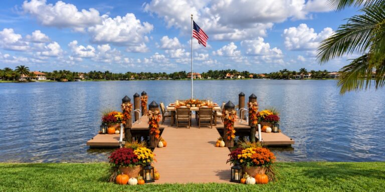 How to Plan a Thanksgiving Gathering on Your Floating Dock
