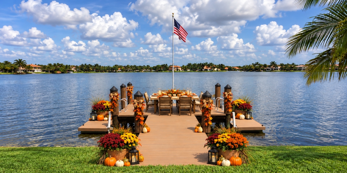 How to Plan a Thanksgiving Gathering on Your Floating Dock